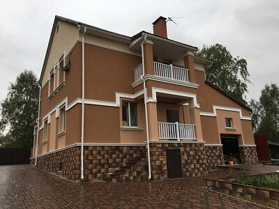 Наружная отделка дома в Рогачеве